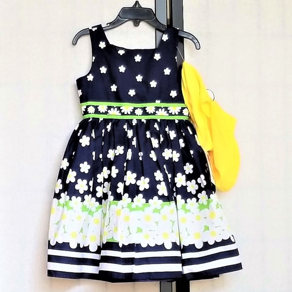 Youngland Party Dress Girls 4 NEW 2pc Floral - Picture 3 of 6